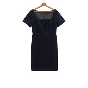 J. Crew Squareneck Sheath Dress In Stretch Velvet